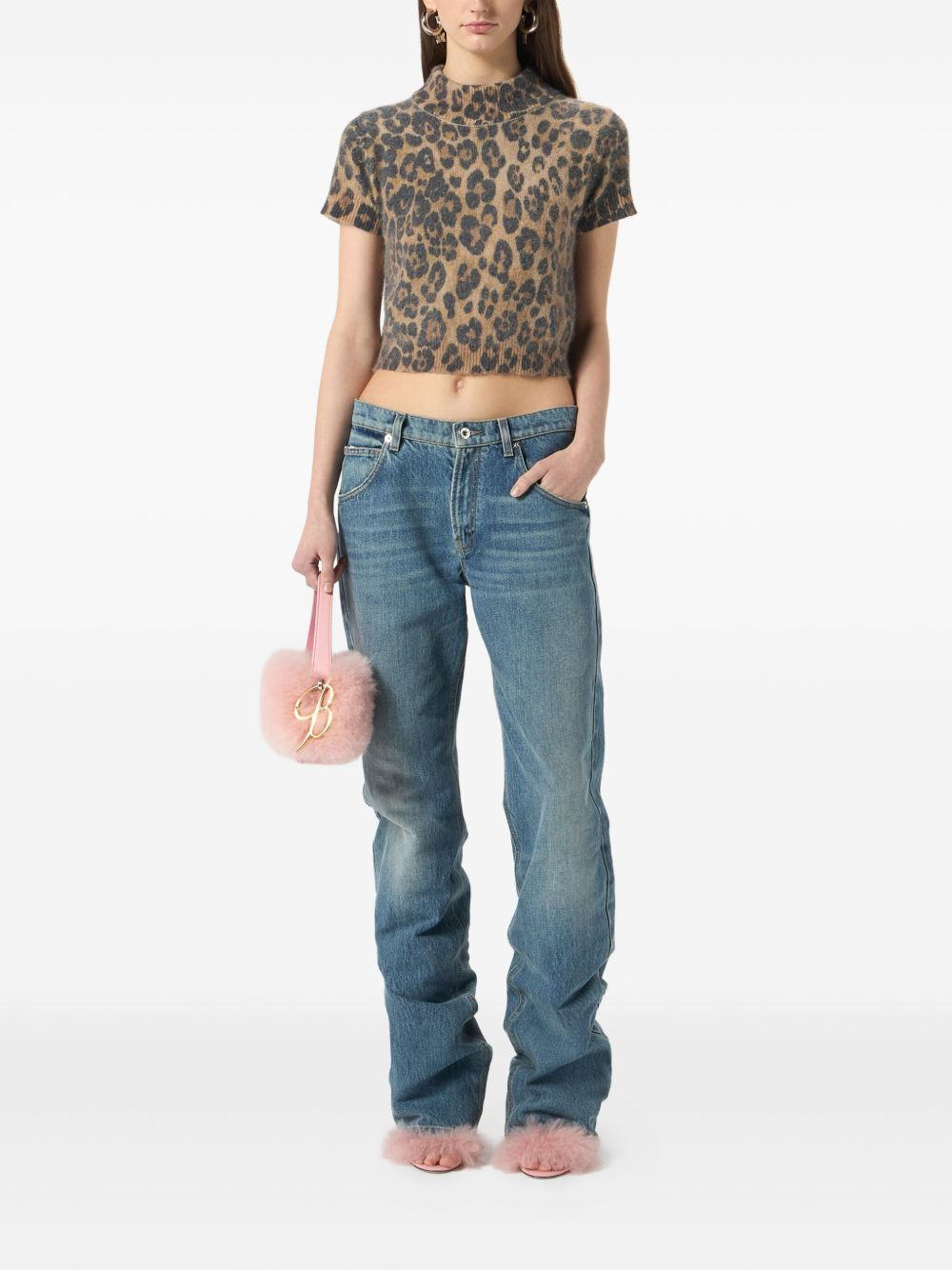 logo-print jeans - 2