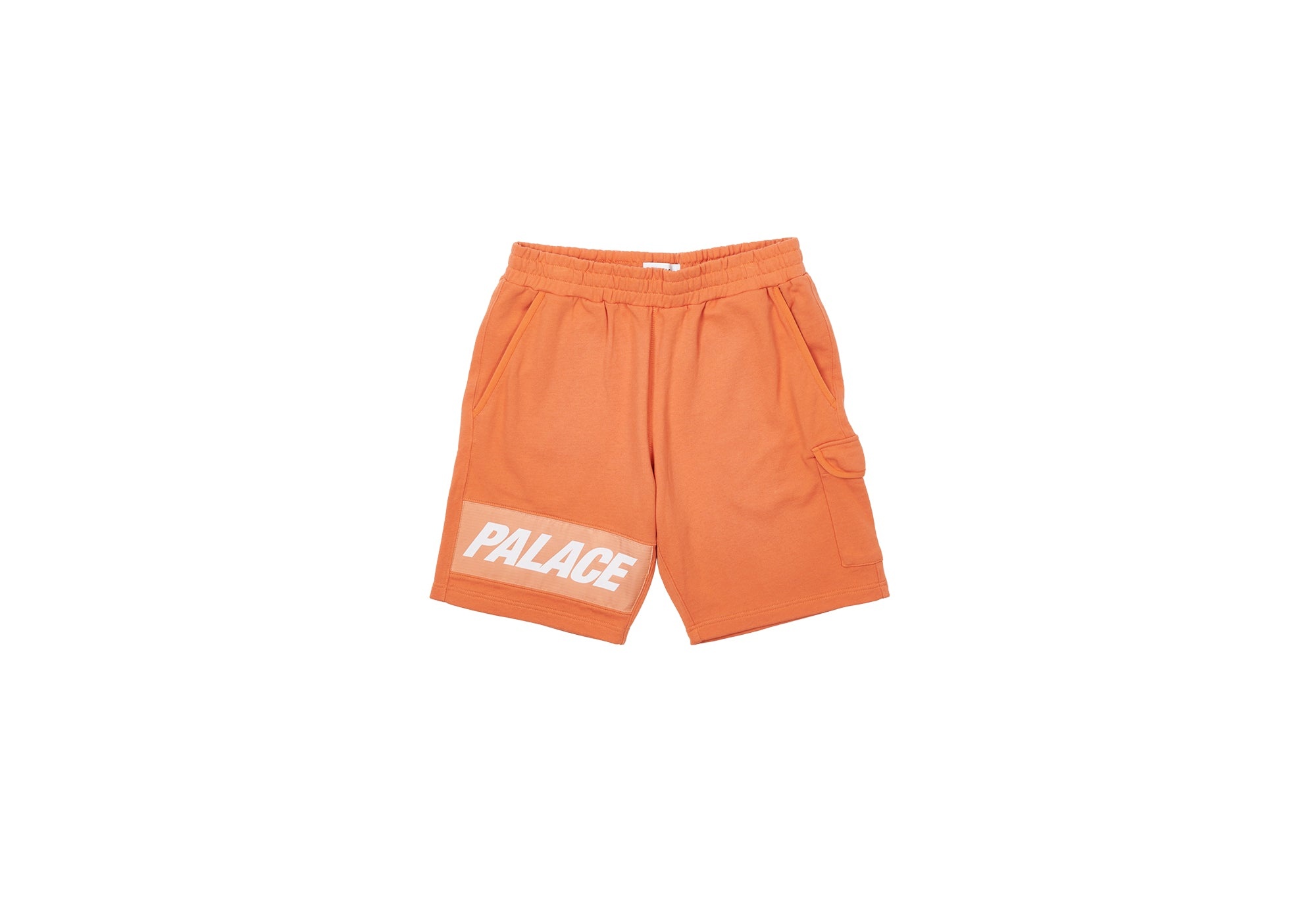 GIANT WOVEN LABEL SHORTS ORANGE - 1