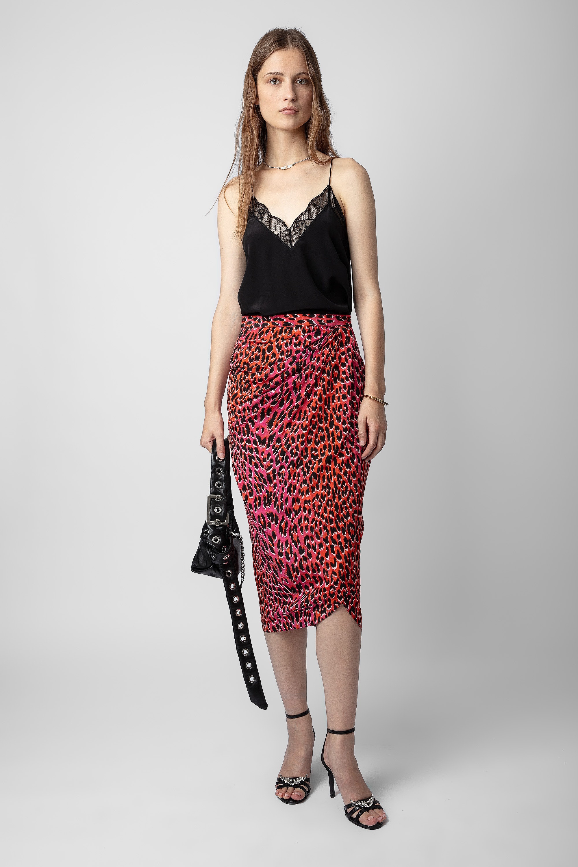 Jamelia Leopard Silk Skirt - 2
