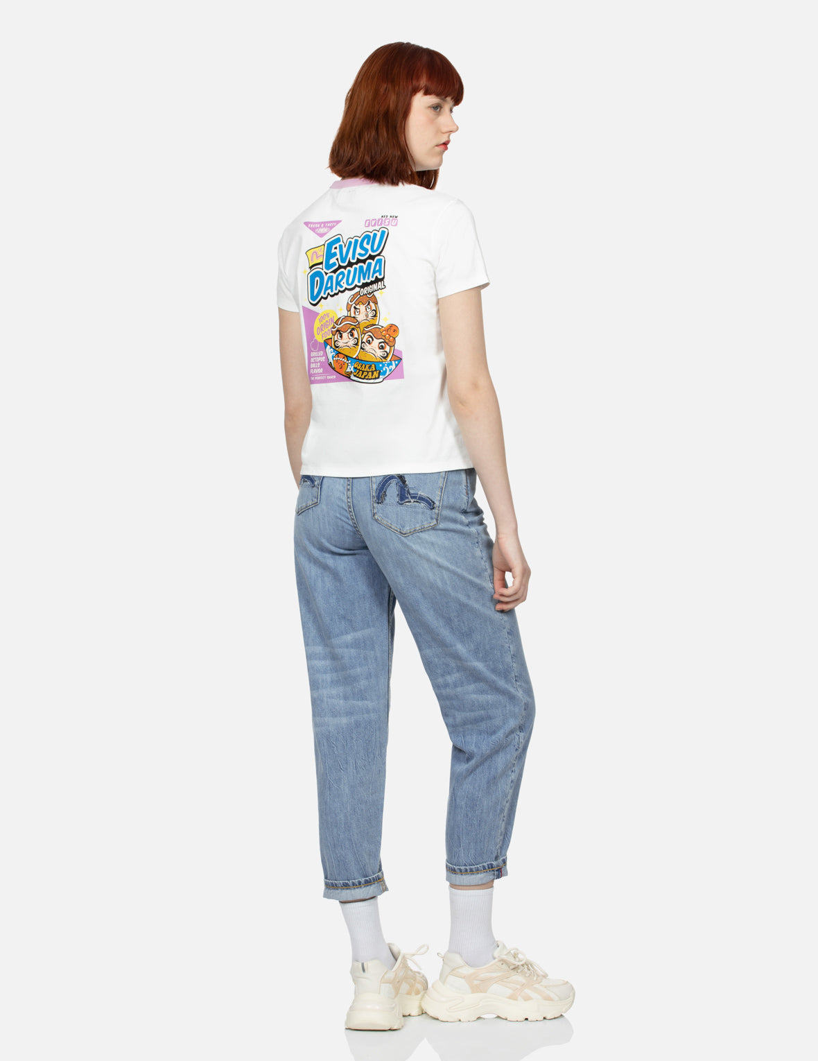 LOGO AND TAKOYAKI DARUMA PRINT REGULAR FIT RINGER T-SHIRT - 3