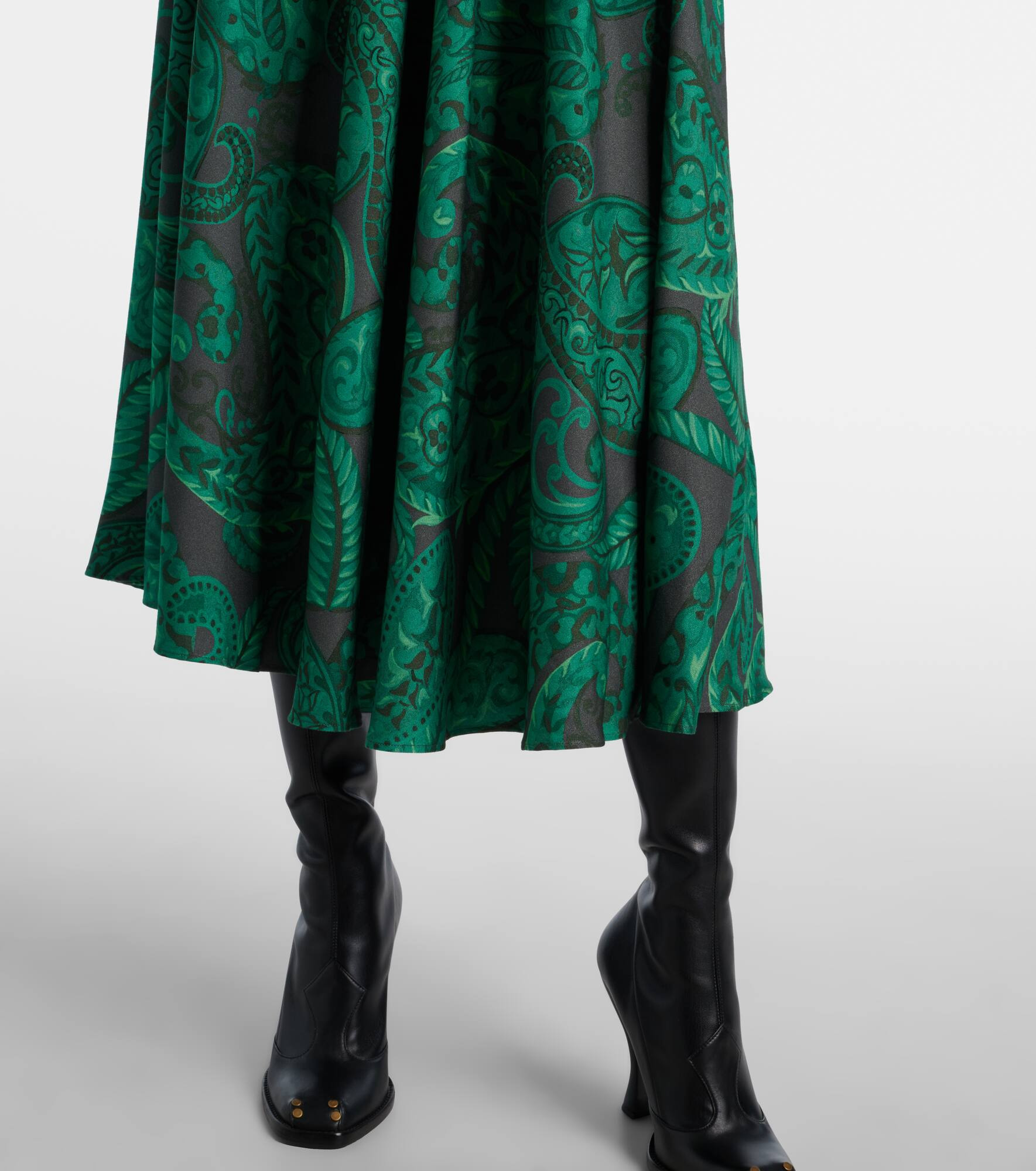 Belted midi dress - 6