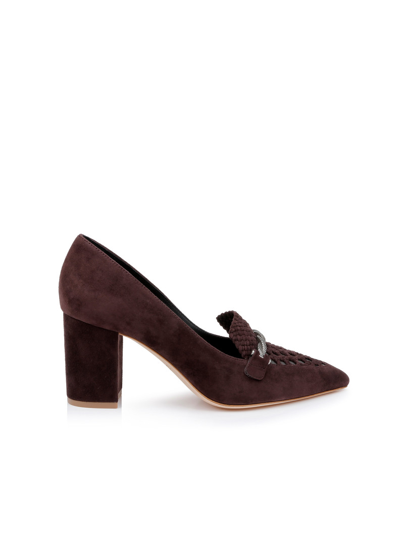 Eleonore Suede Loafer Pump 1