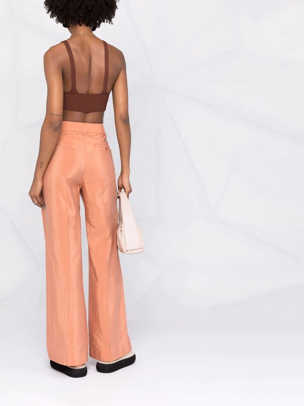 tailored wide-leg trousers - 6