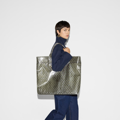 GUCCI GG see-through tote bag outlook