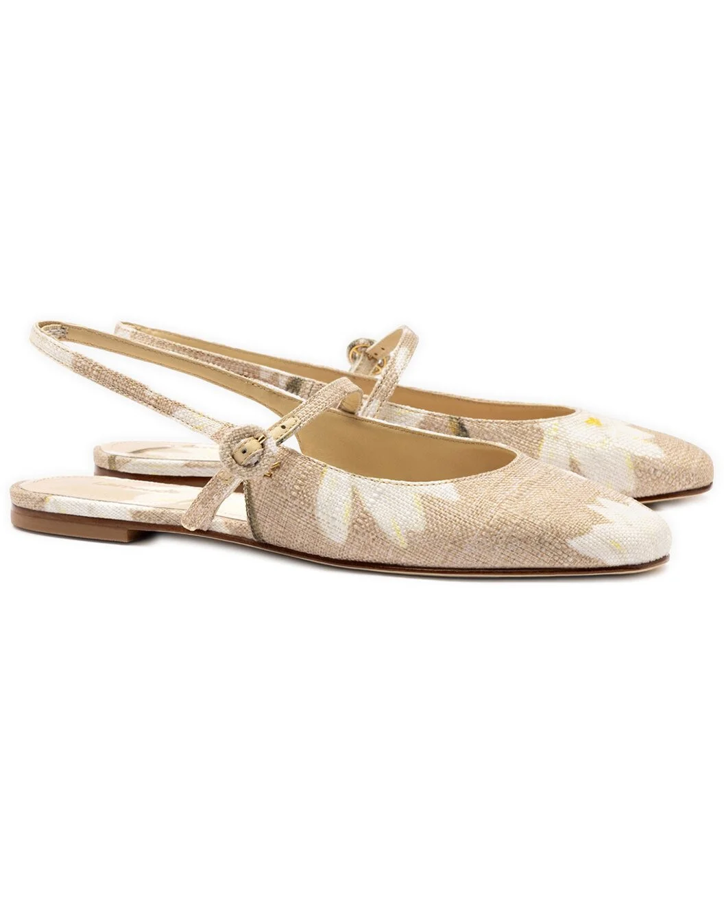 Larroude Georgina Raffia Flat - 1
