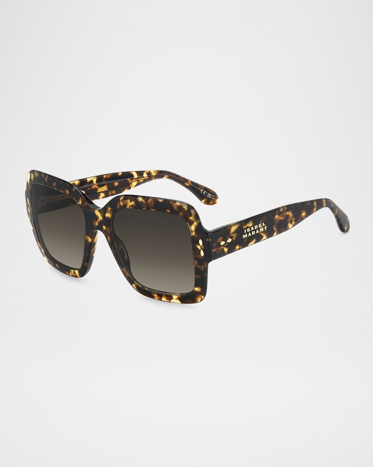 Oversized Square Acetate Sunglasses - 2