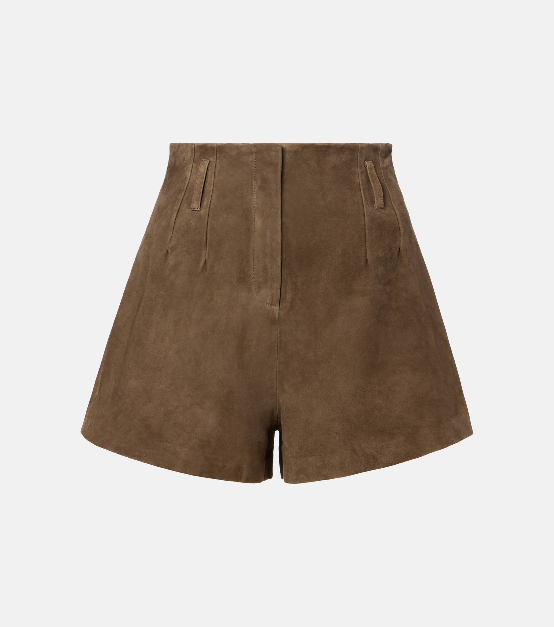 Lise high-rise suede shorts - 1