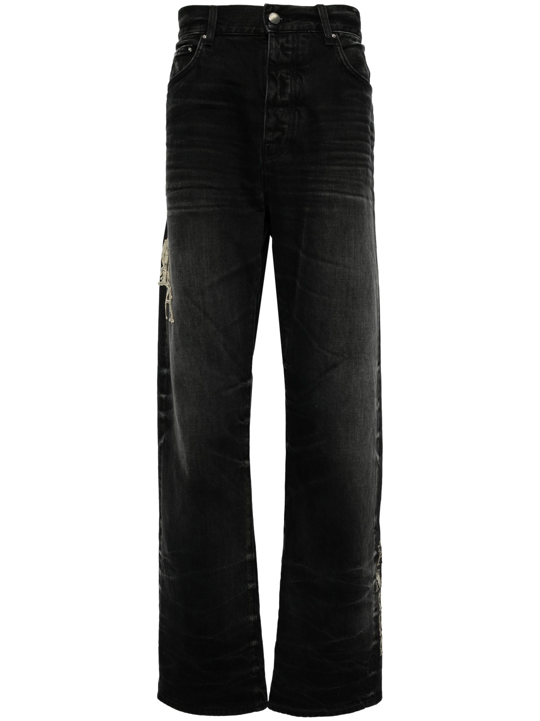 Baroque Logo Straight Jean - 1