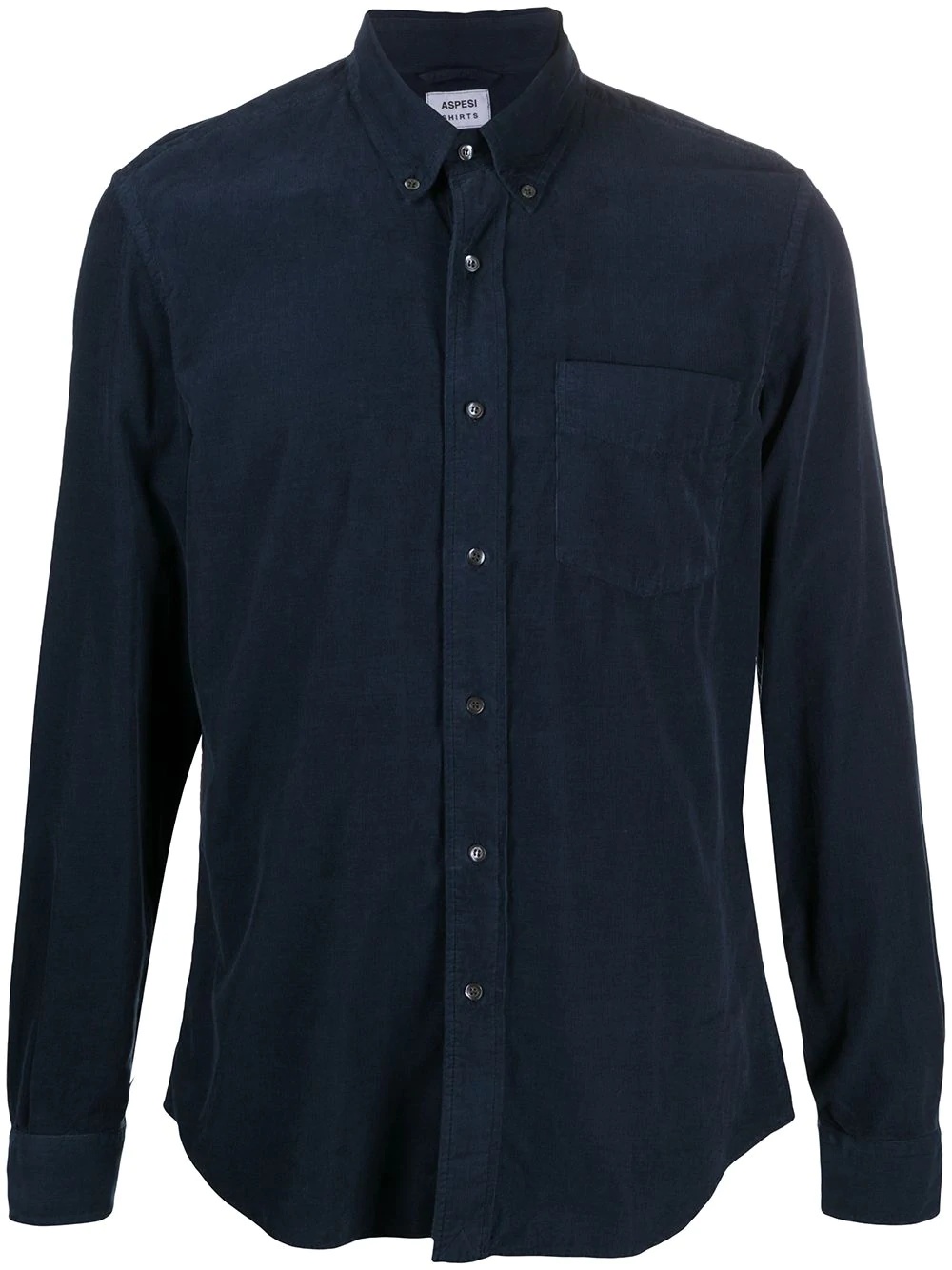 long sleeve patch pocket shirt - 1