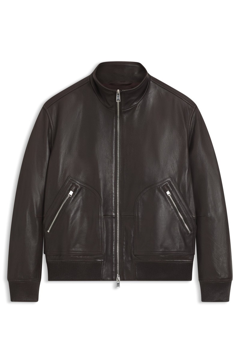 NAPPA-LEATHER JACKET WITH TWO-WAY ZIP 1