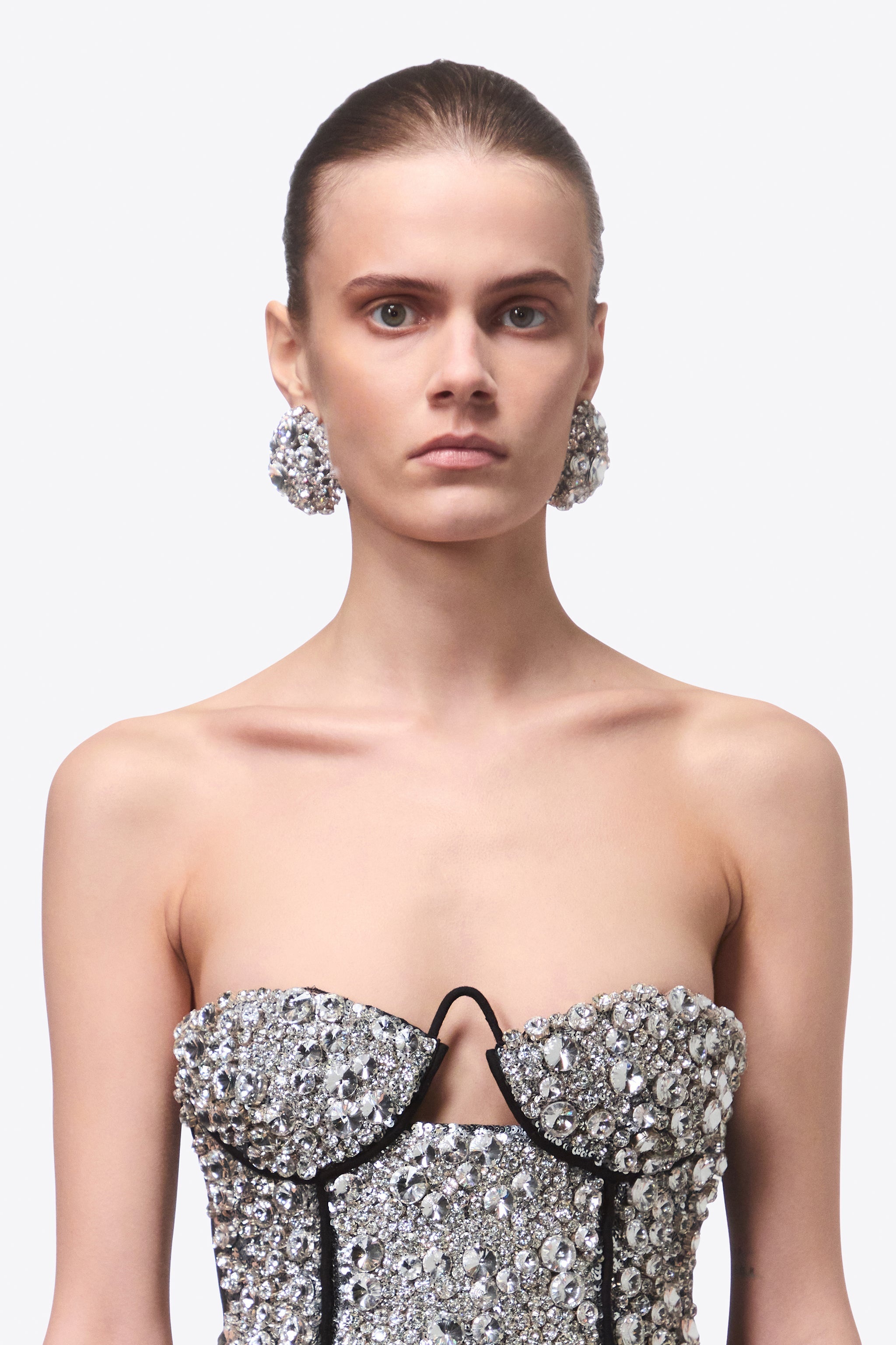 CRYSTAL CLUSTER EARRINGS - 3