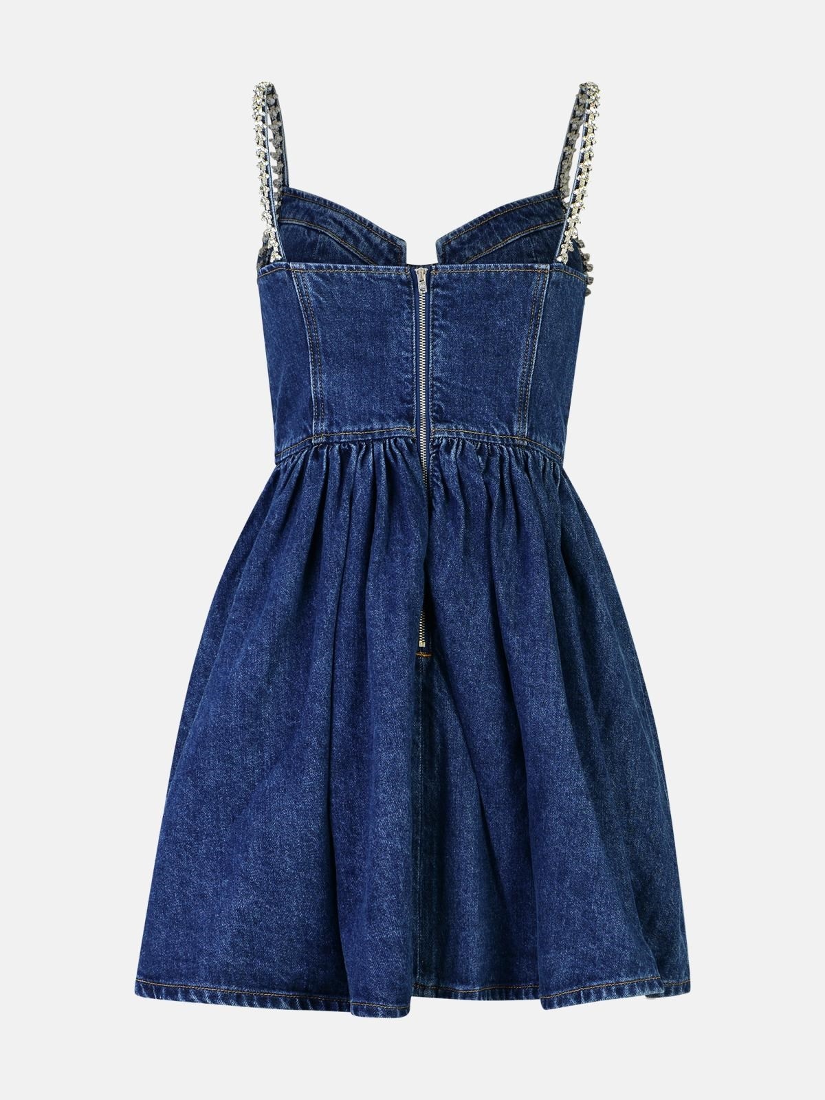 BLUE COTTON DRESS - 3