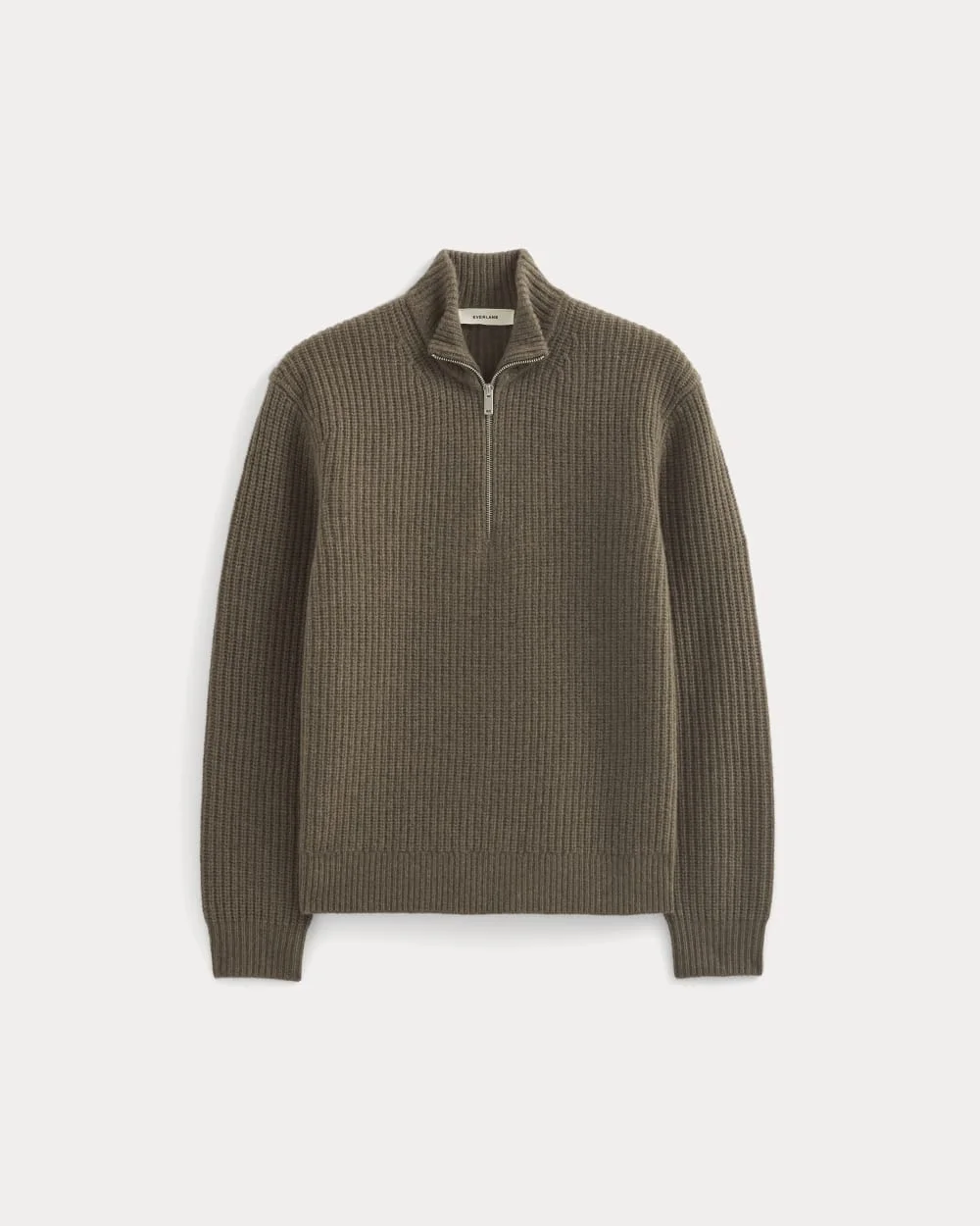 THE FELTED MERINO HALF-ZIP SWEATER - 1
