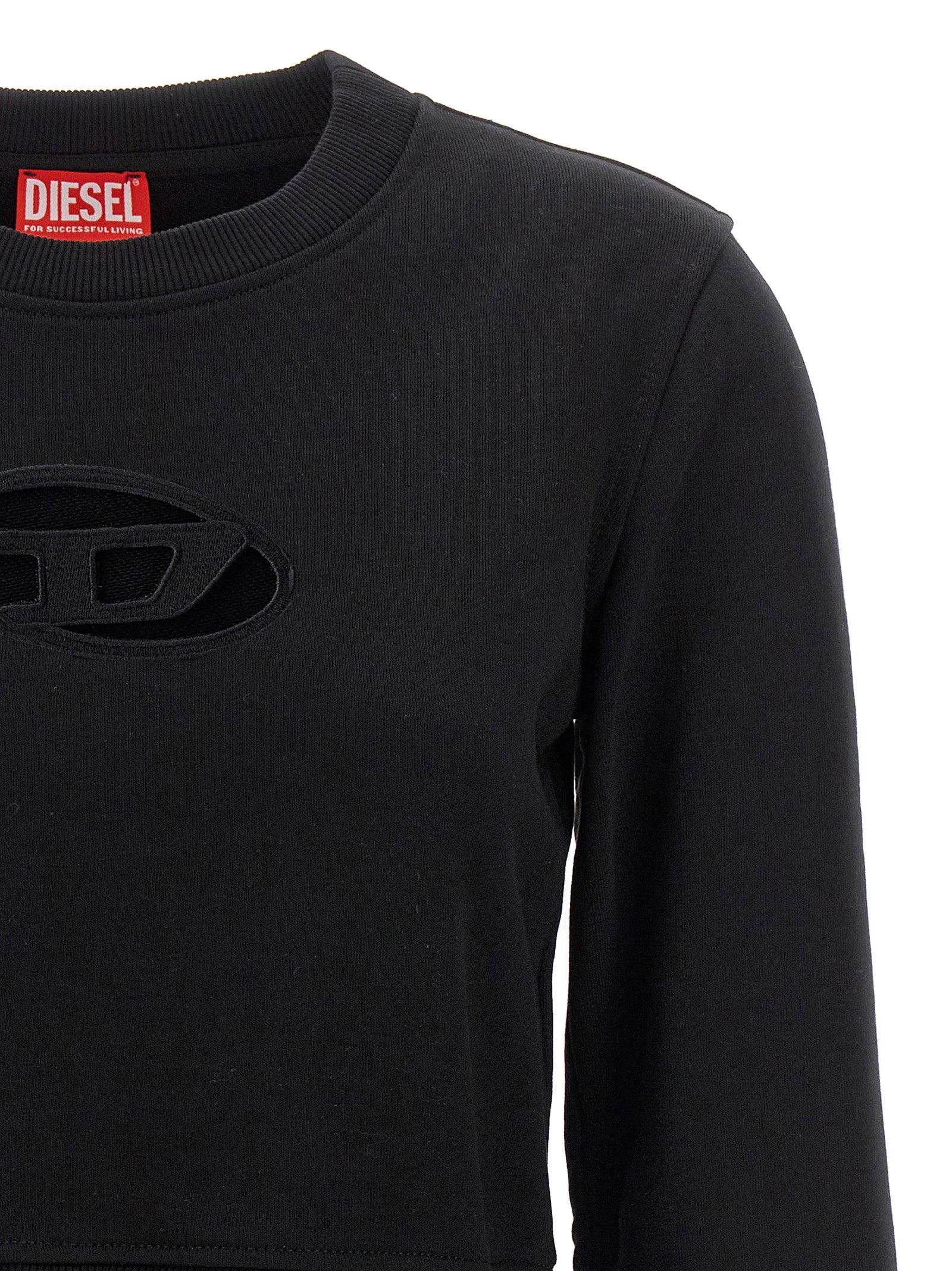 F-Slimmy Cropped Sweatshirt Black - 3
