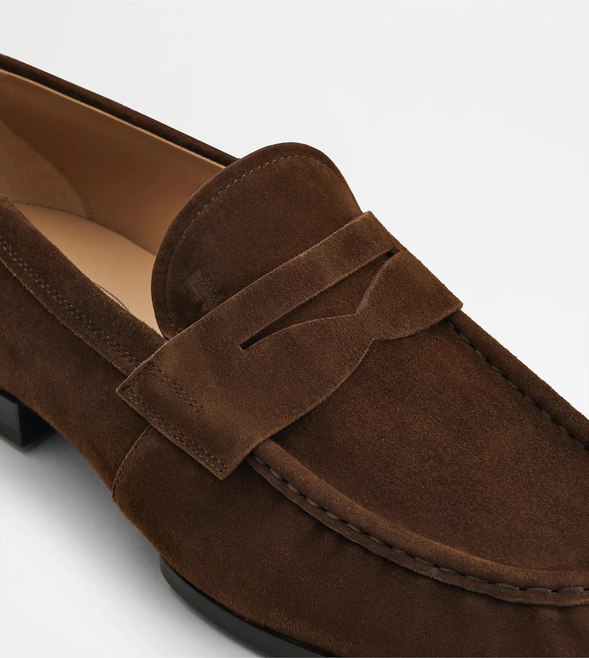 LOAFERS IN SUEDE - BROWN - 8