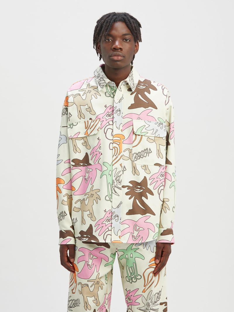 Allover Palmity Long Sleeved Shirt 3