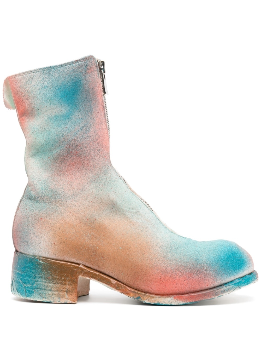 spray-paint effect boots - 1