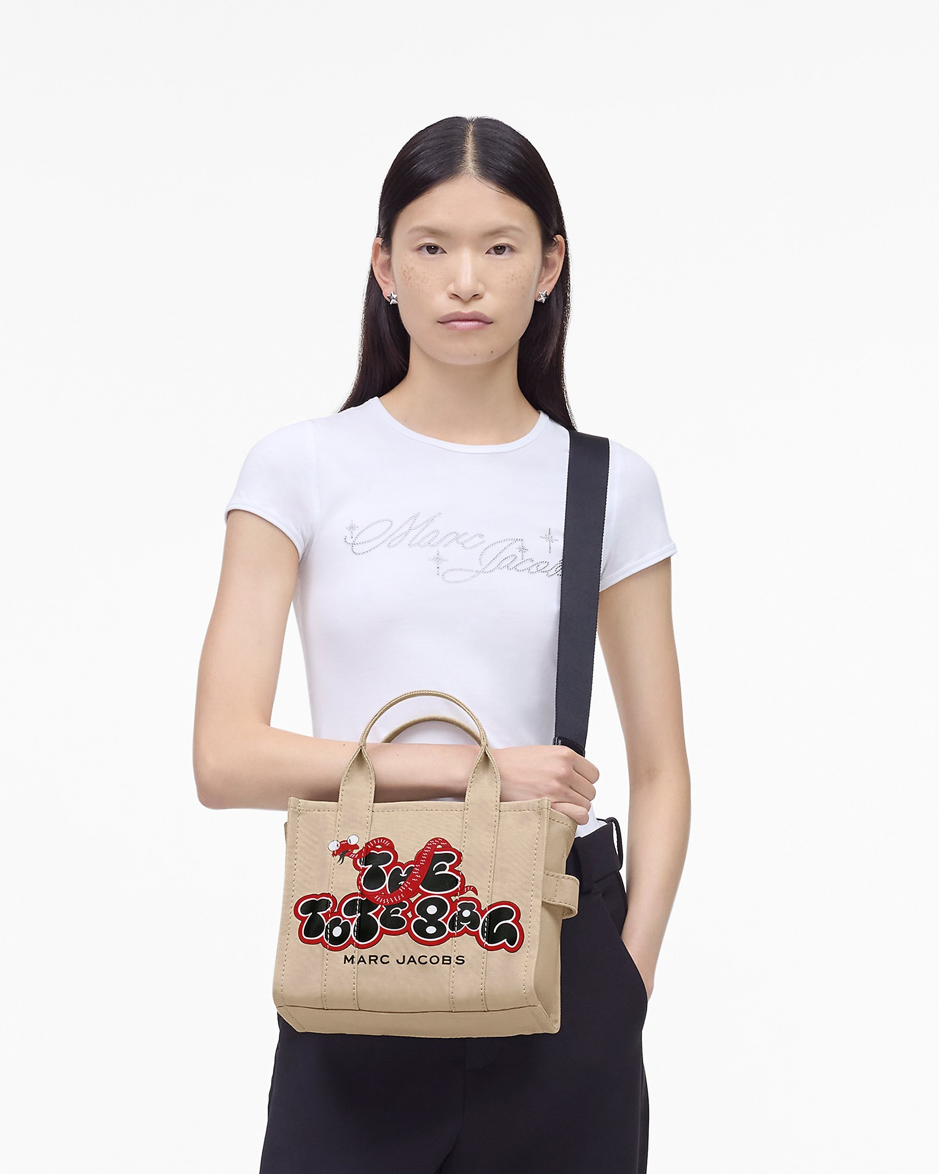 THE SNAKE CANVAS SMALL TOTE BAG - 2