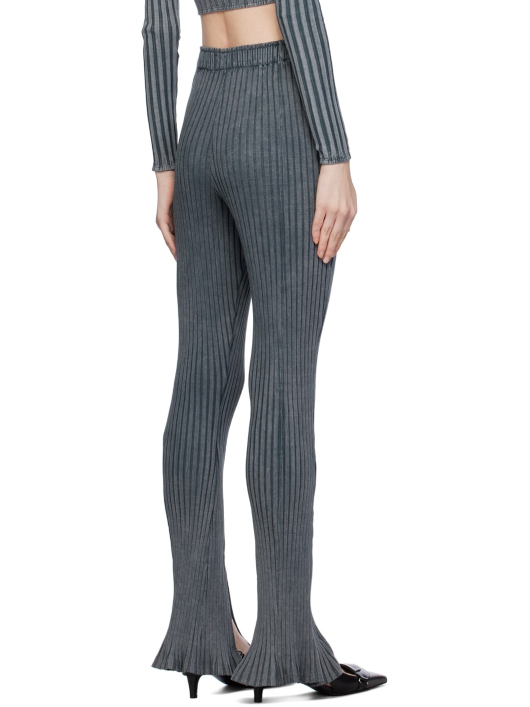 Gray Vented Leggings - 3