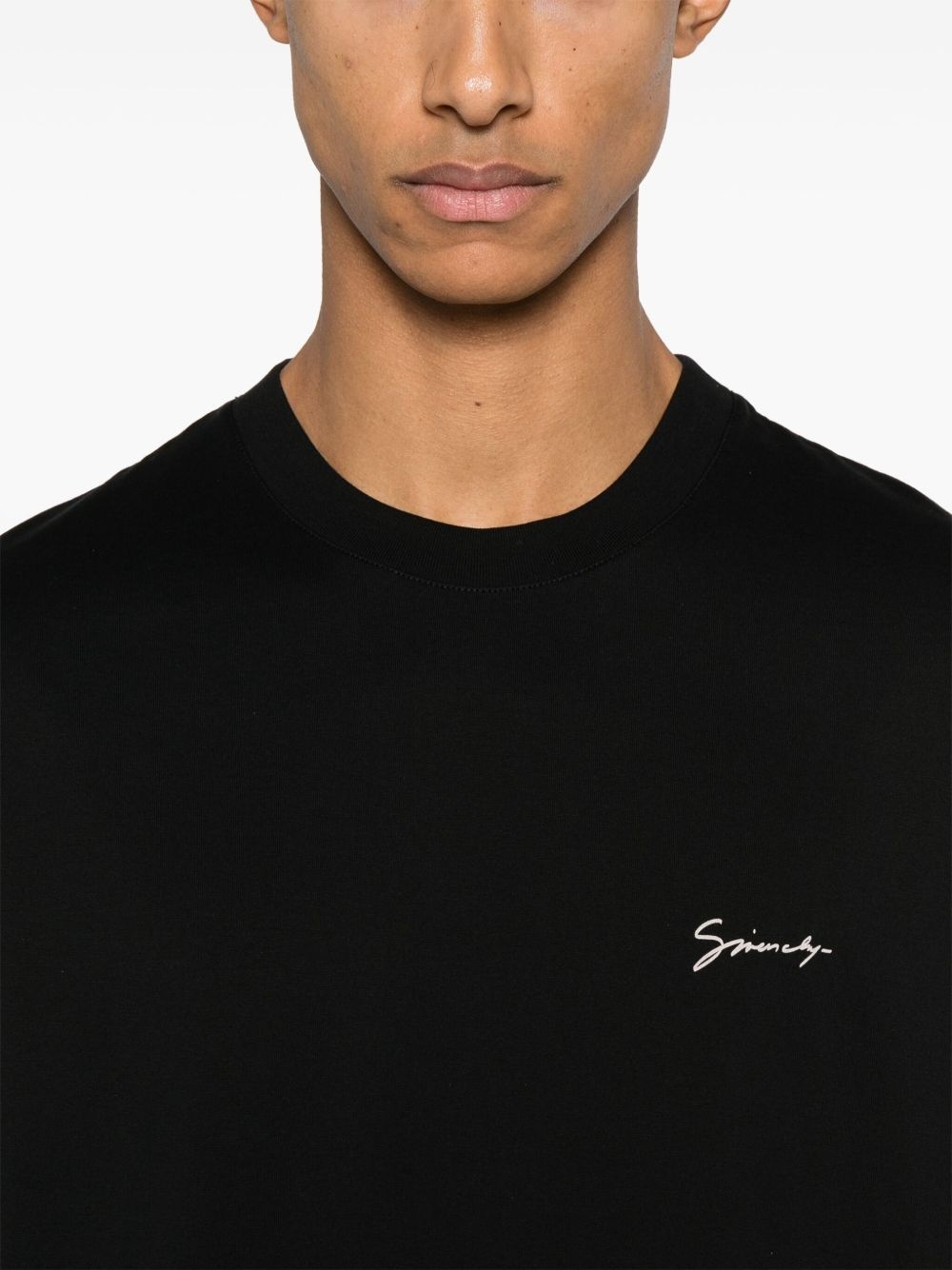 Hubert objects-print cotton T-shirt - 4
