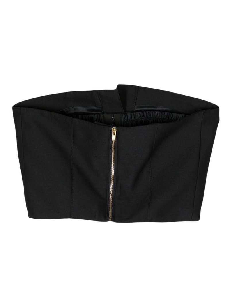 rokh Tube strapless cropped top outlook