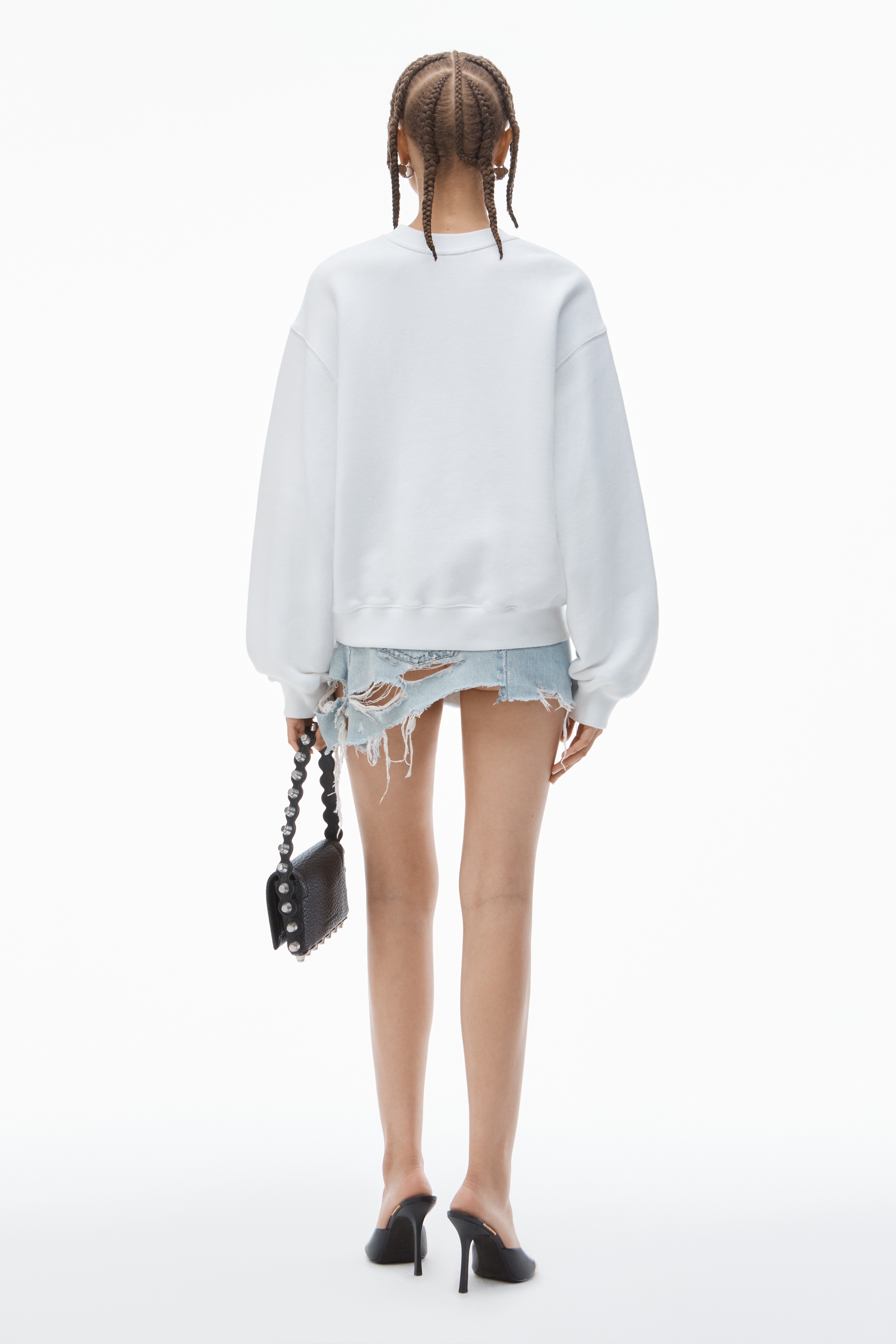 PUFF LOGO SWEATSHIRT IN STRUCTURED TERRY - 4