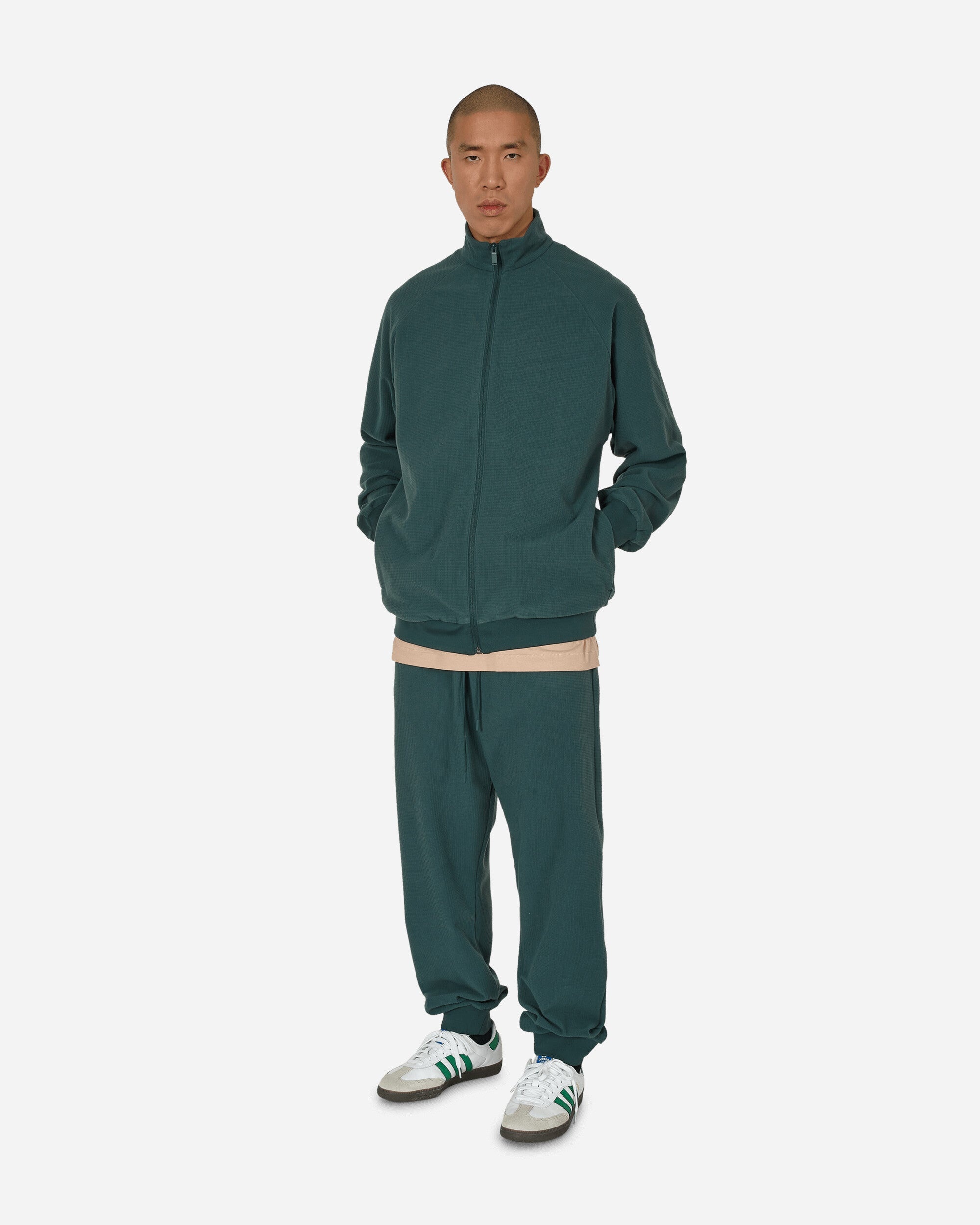 Basketball Brushed Track Top Mineral Green - 4