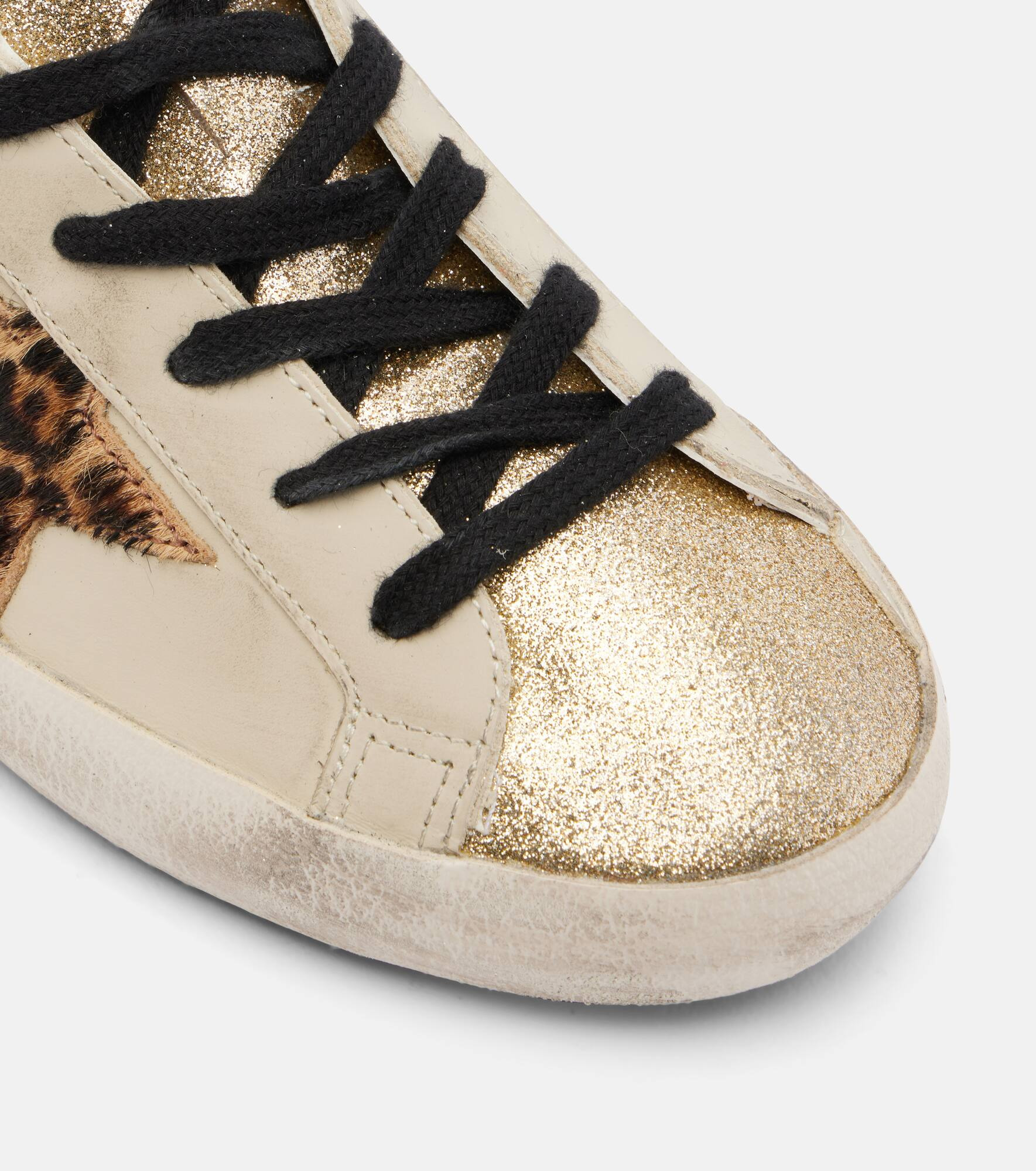 Super Star glitter suede sneakers - 5