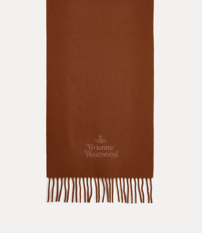Vivienne Westwood EMBROIDERED LAMBSWOOL SCARF outlook