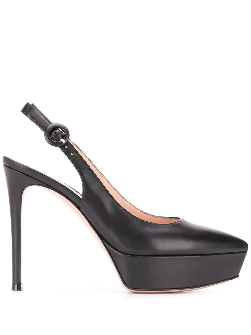 platform slingback pumps - 1