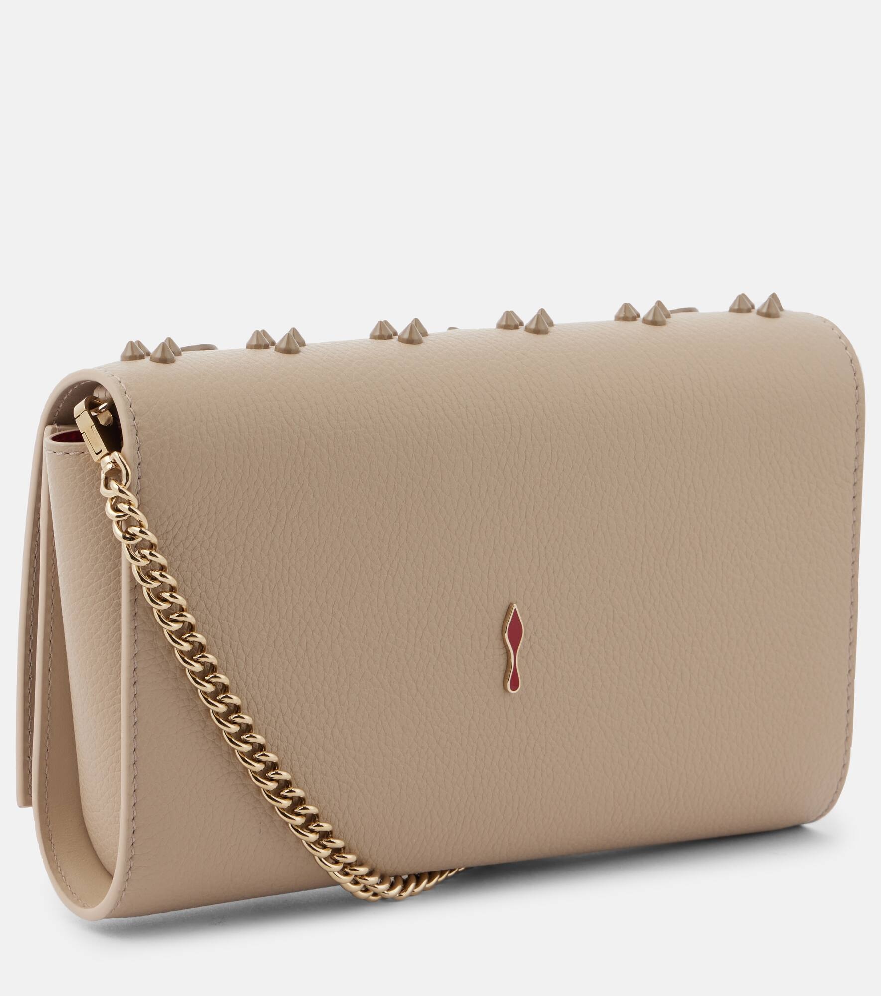 Paloma embellished leather clutch - 4