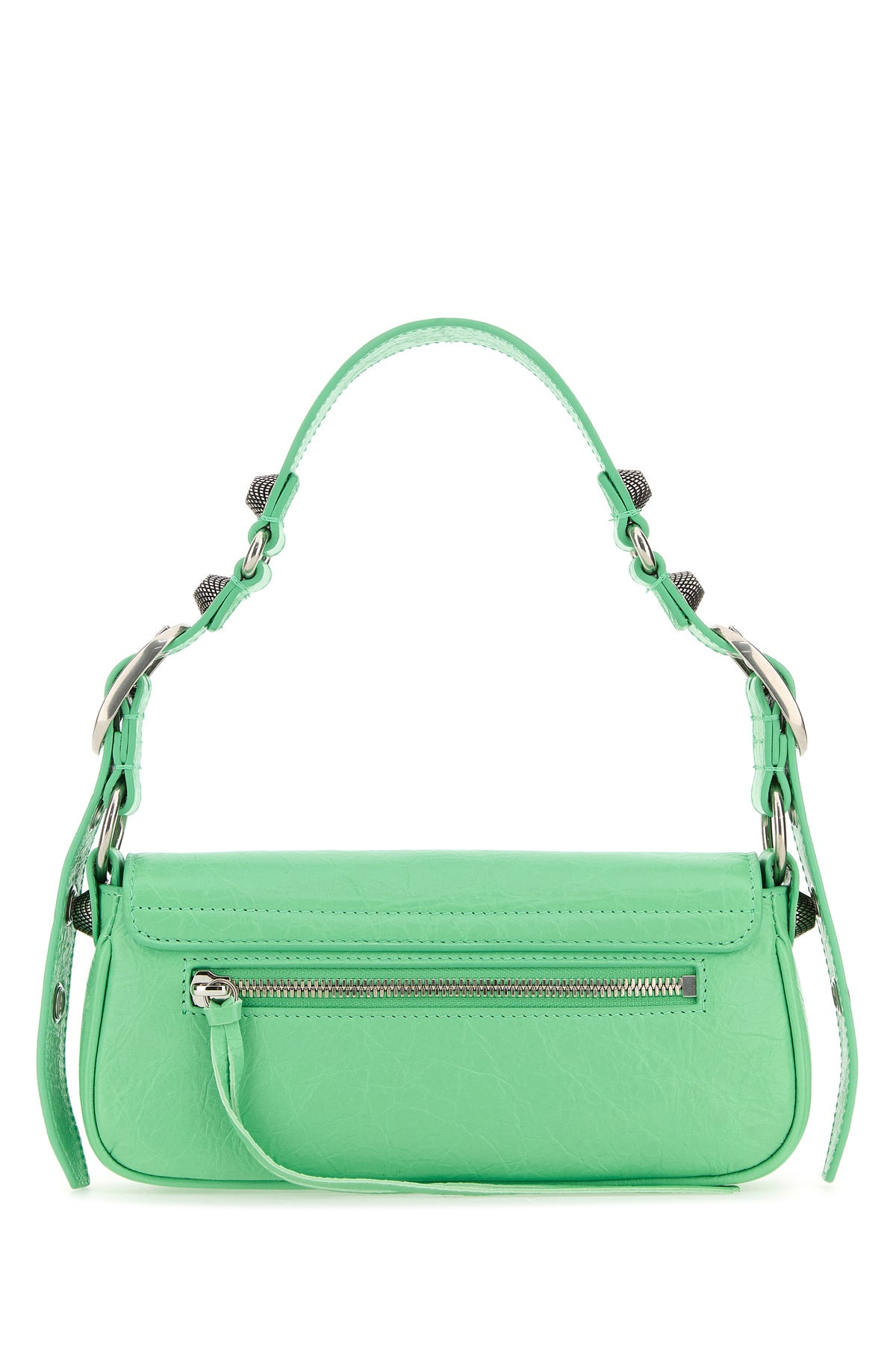Light green leather Le Cagole Sling XS shoulder bag - 3