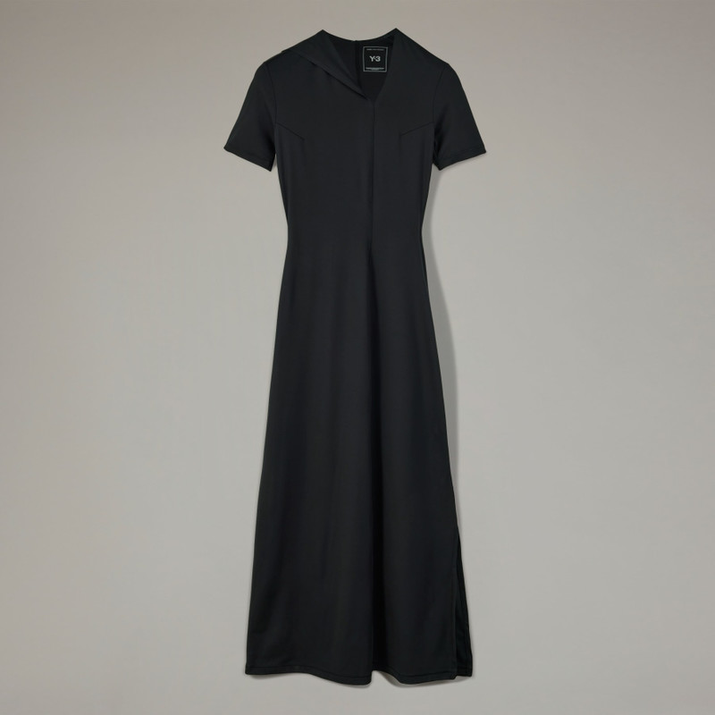 Y-3 Fitted Neck Closure Dress 1