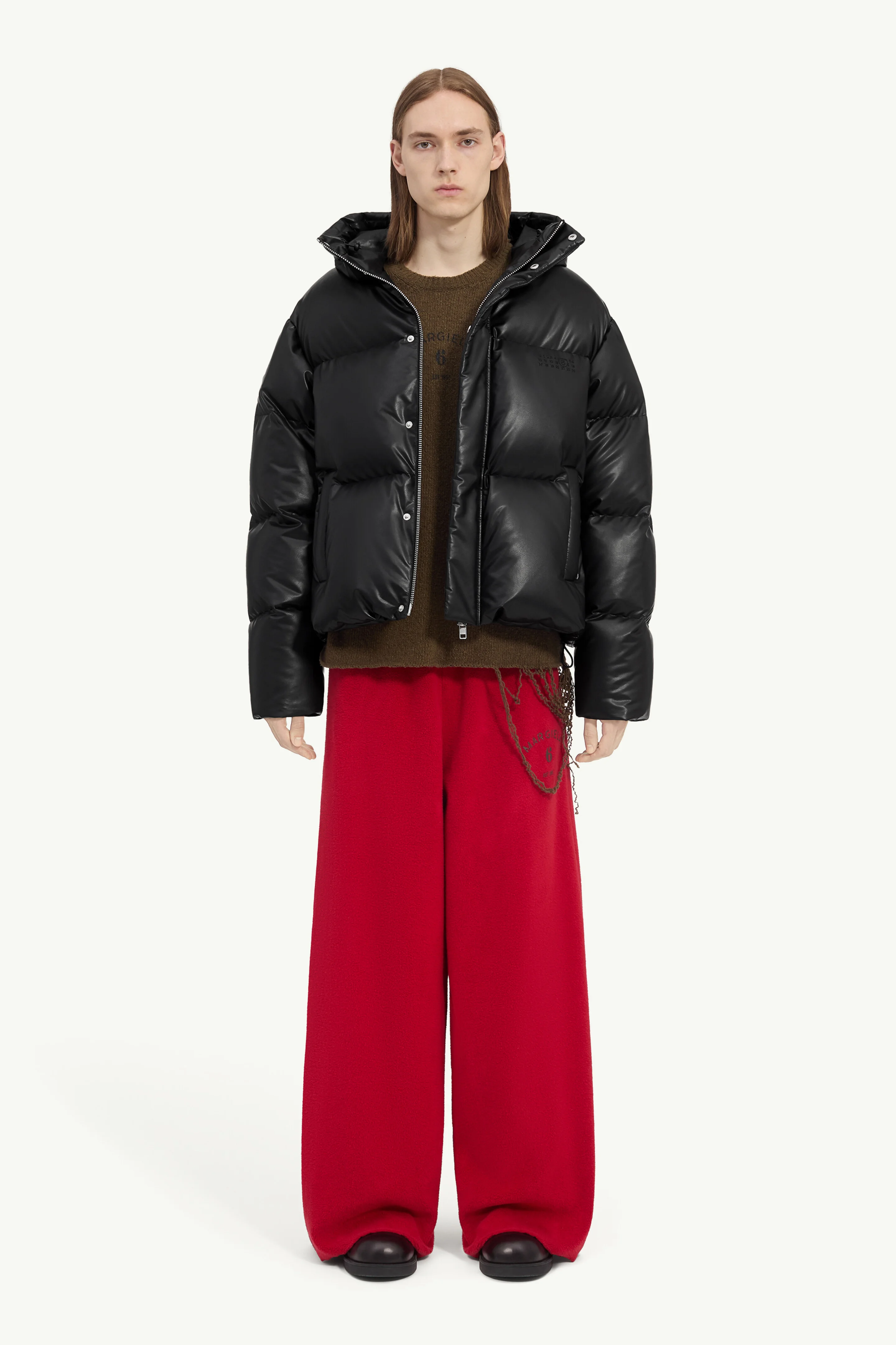 Hooded puffer jacket - 1