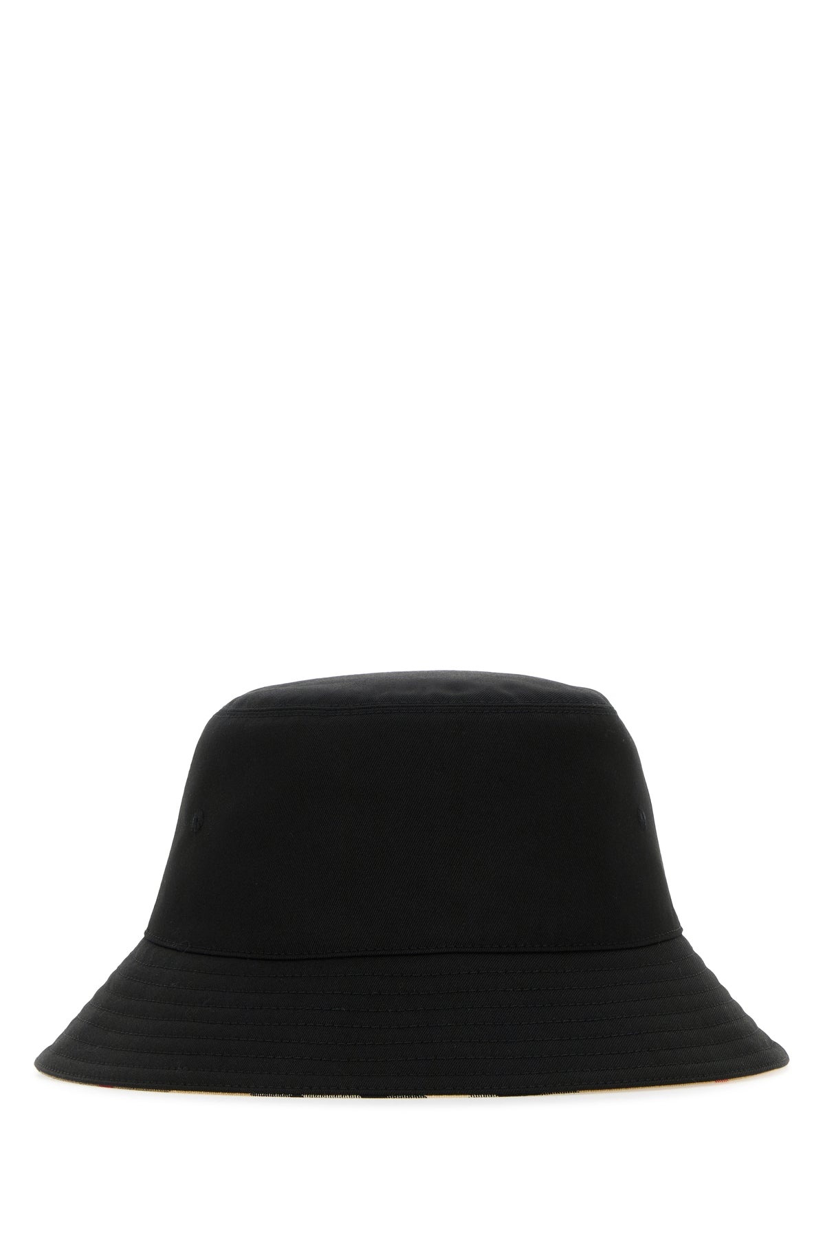 Black polyester blend bucket hat - 3