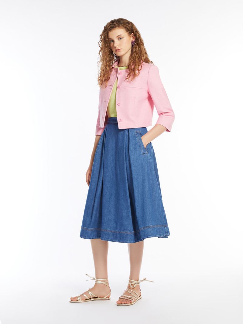 WEEKEND Max Mara DRY Cotton denim skirt outlook