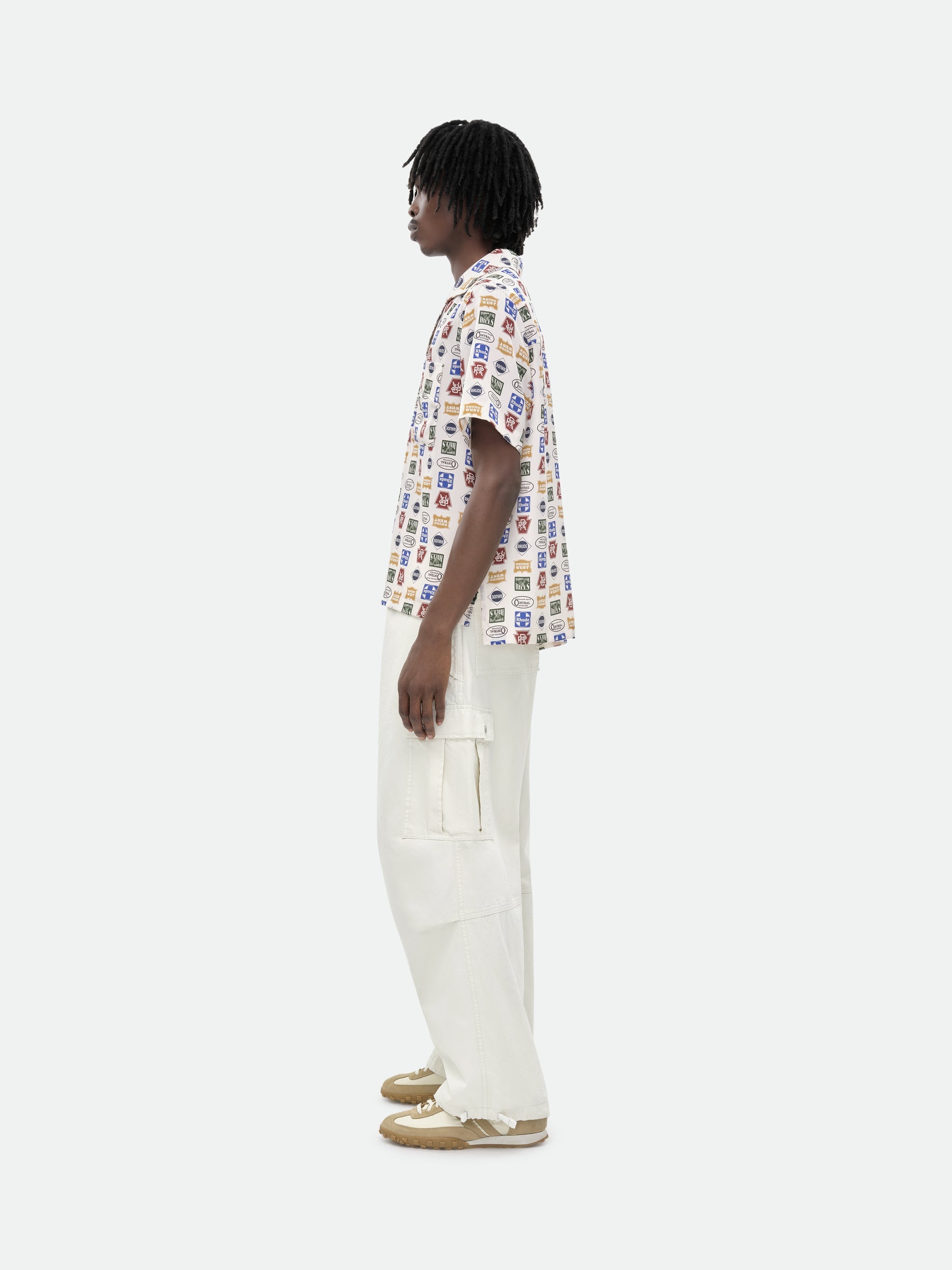 TRUCKER PRINT SILK SHIRT - 8