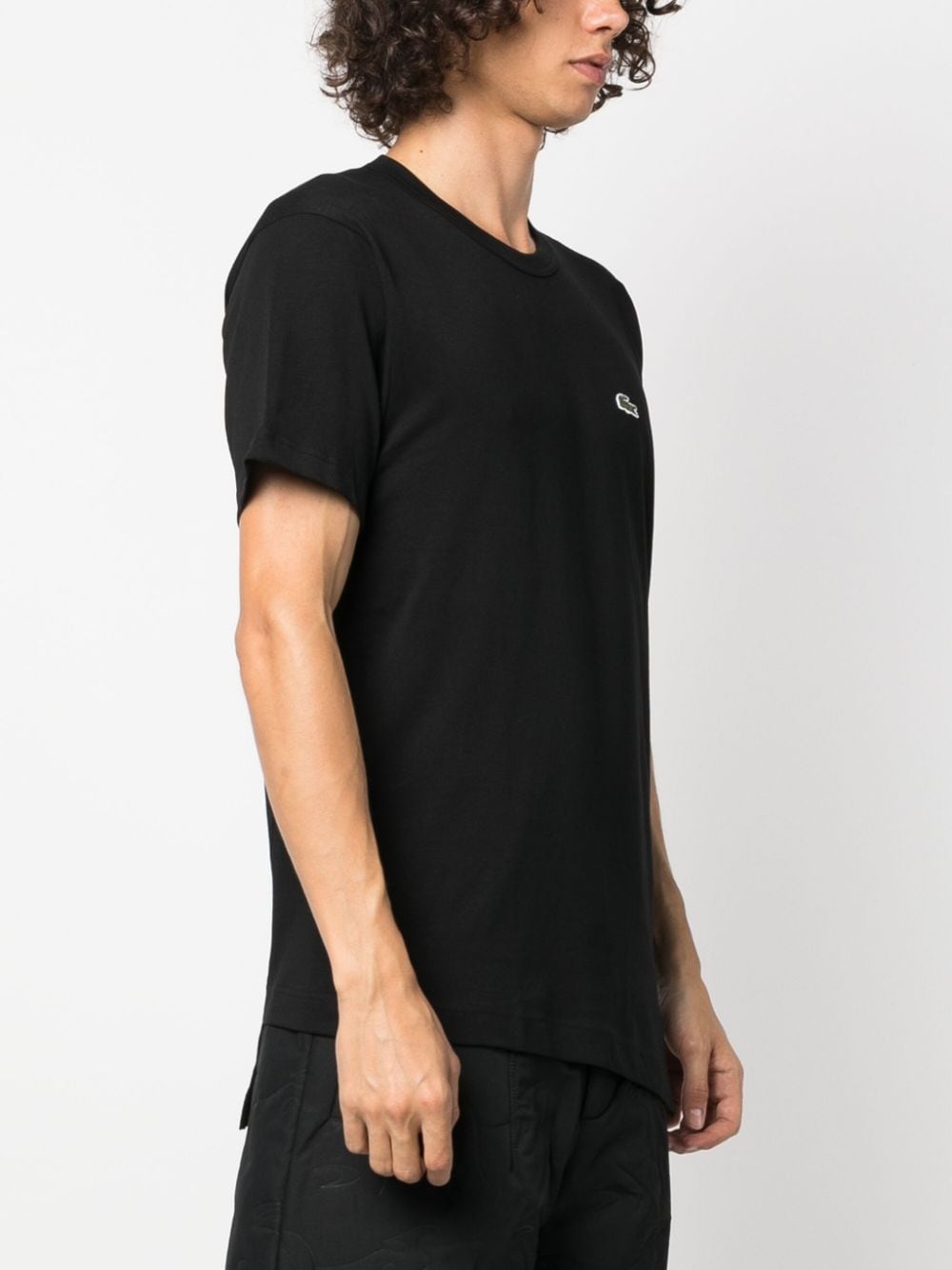 x Lacoste asymmetric-hem T-shirt - 3