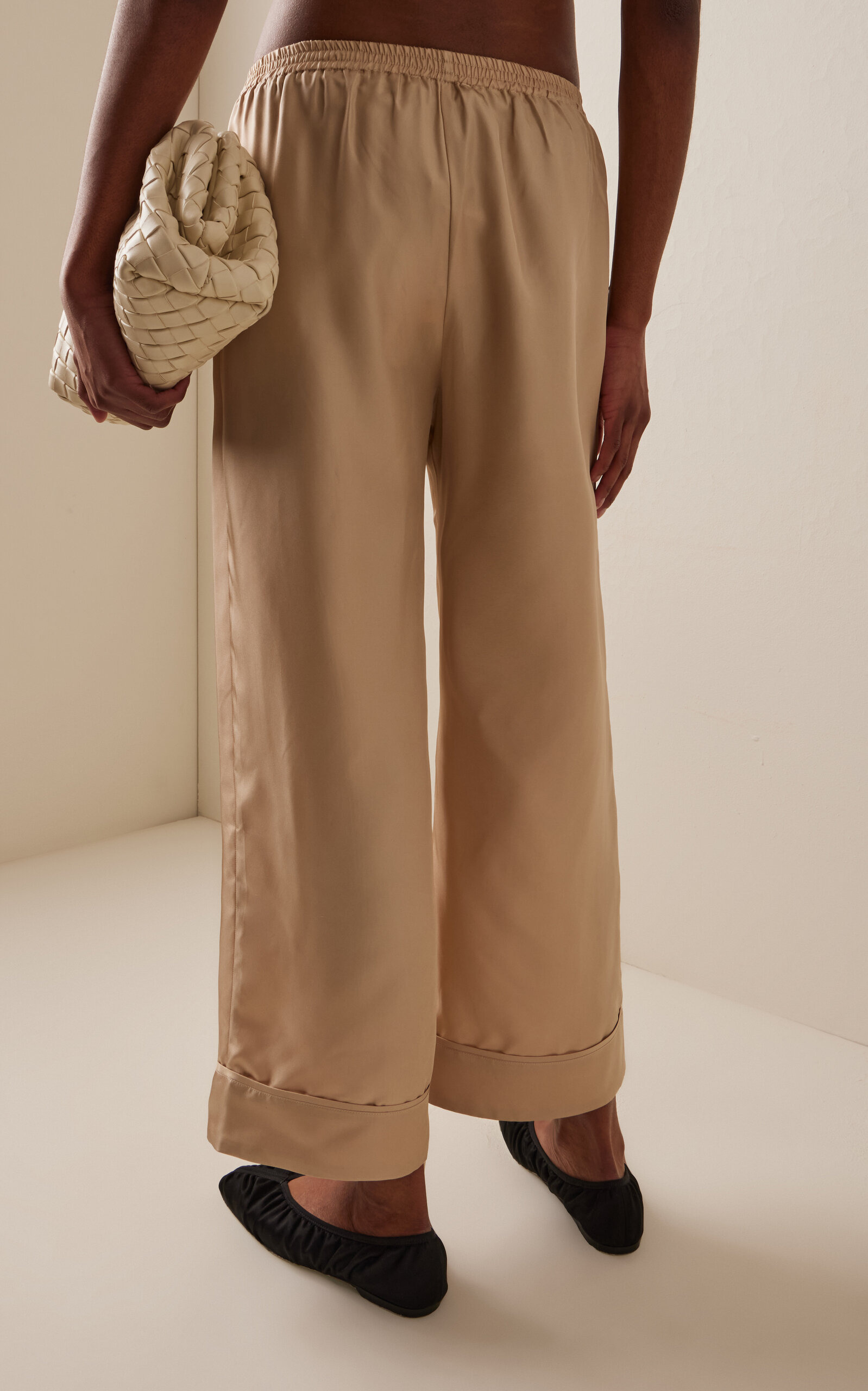 The Brescia Silk Trousers neutral - 4