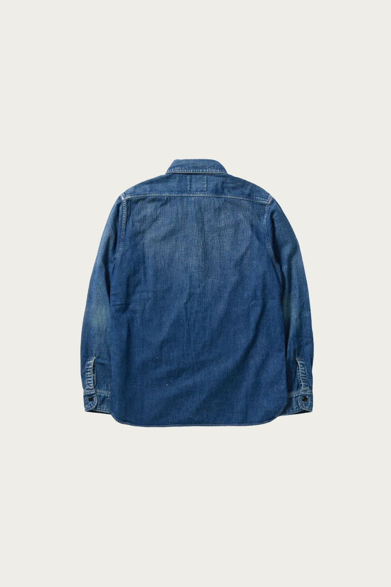 FULLCOUNT Denim Work Shirt - Indigo Blue outlook