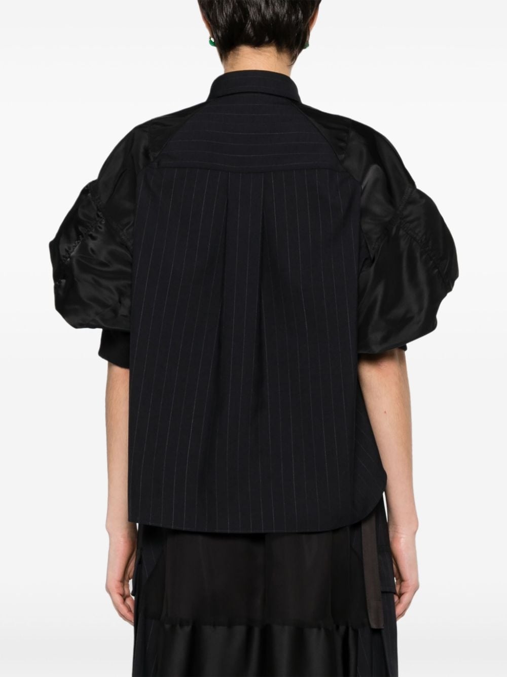 panelled shirt - 7