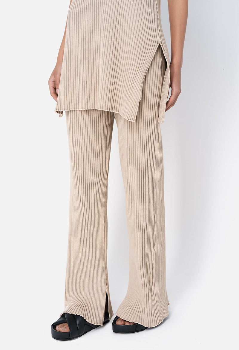 MINERAL WASH GINZA RIB SPLIT PANT 6