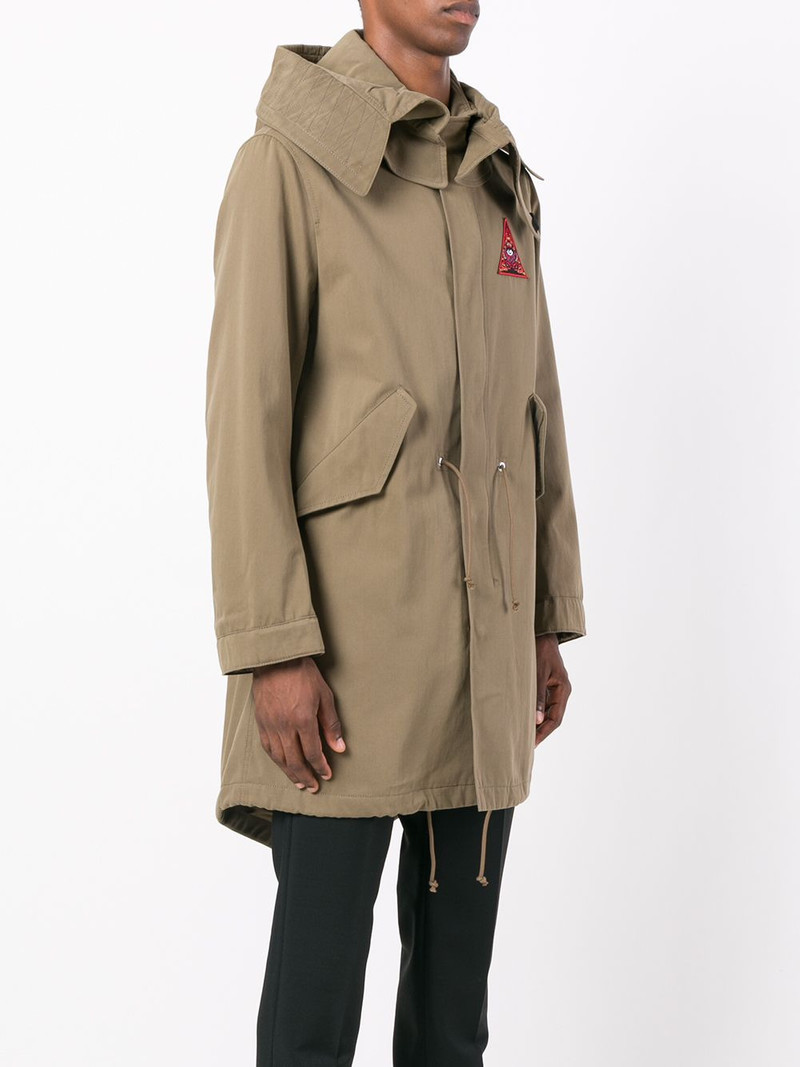 Illuminati patch parka jacket 3