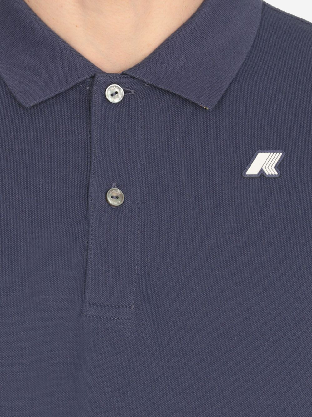 two-button cotton polo shirt - 5