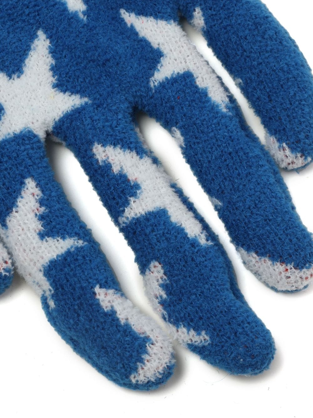 star-patterned knitted gloves - 4