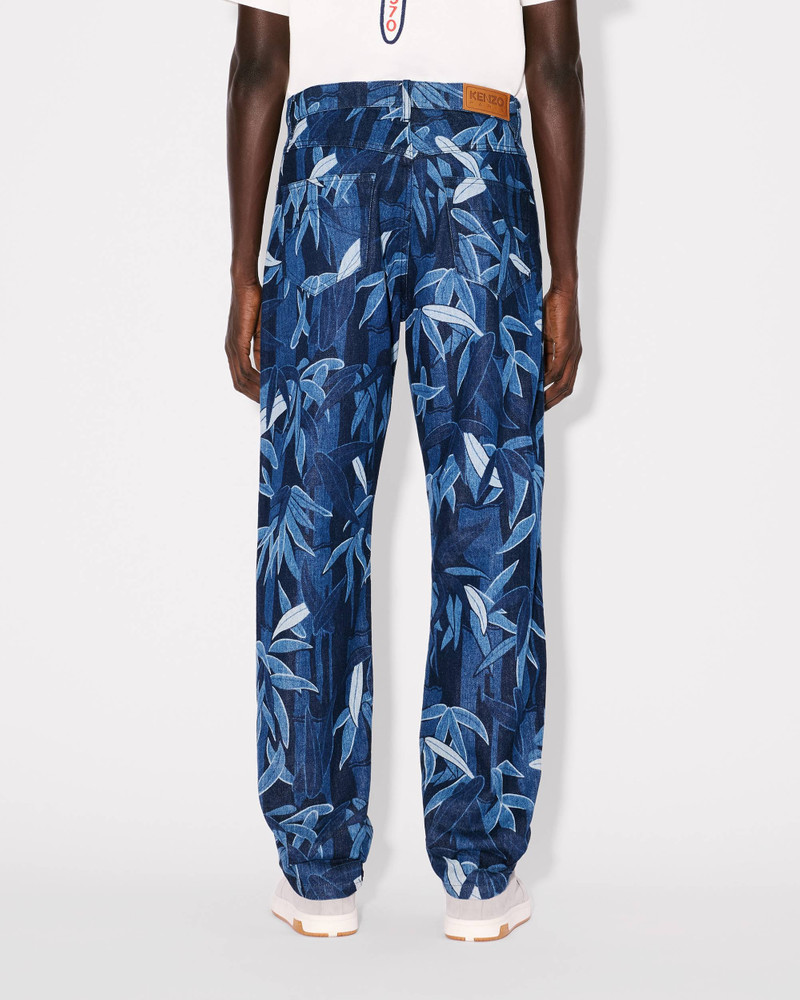 KENZO Chiku-rin camo' BOTAN loose jeans in japanese denim 4