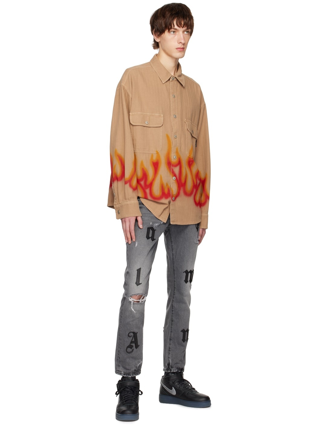 Tan Burning Shirt - 4