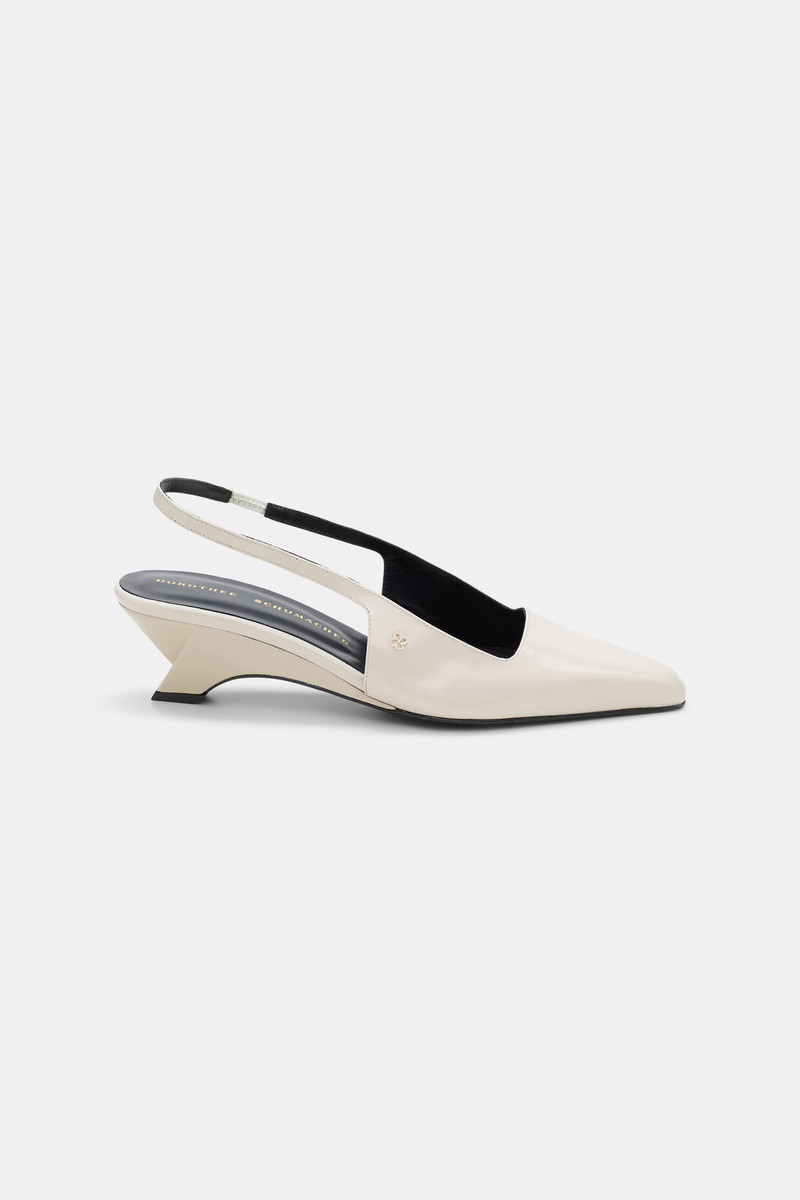 SUBTLE SHINE Wedge Slingback 1