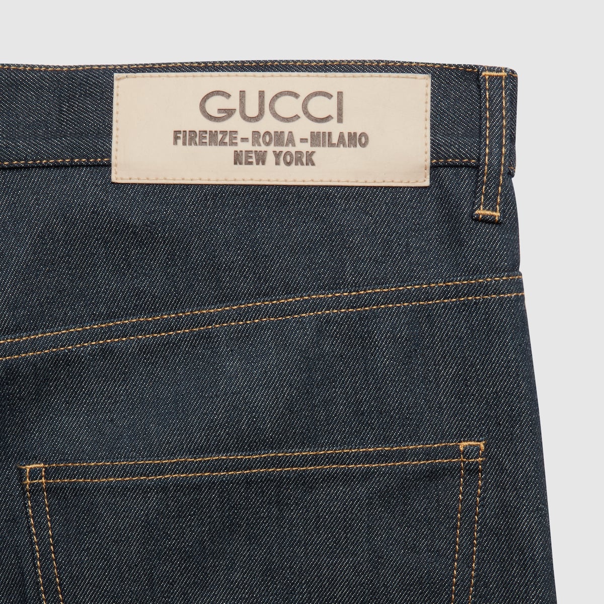 Denim pant with label - 5