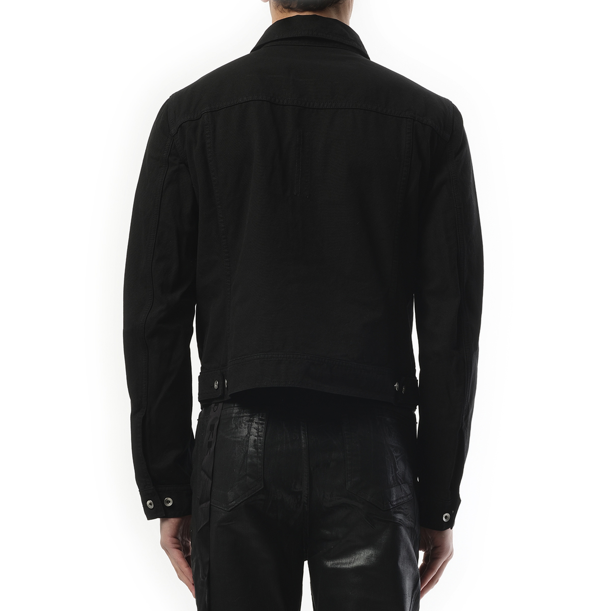 Trucker Jacket in Black - 6